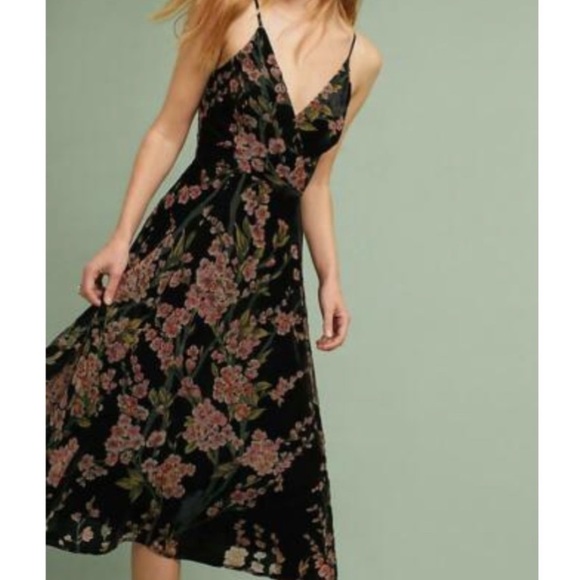 Anthropologie Dresses & Skirts - ❣️Still Available❣️ Anthropologie floral velvet burnout dress